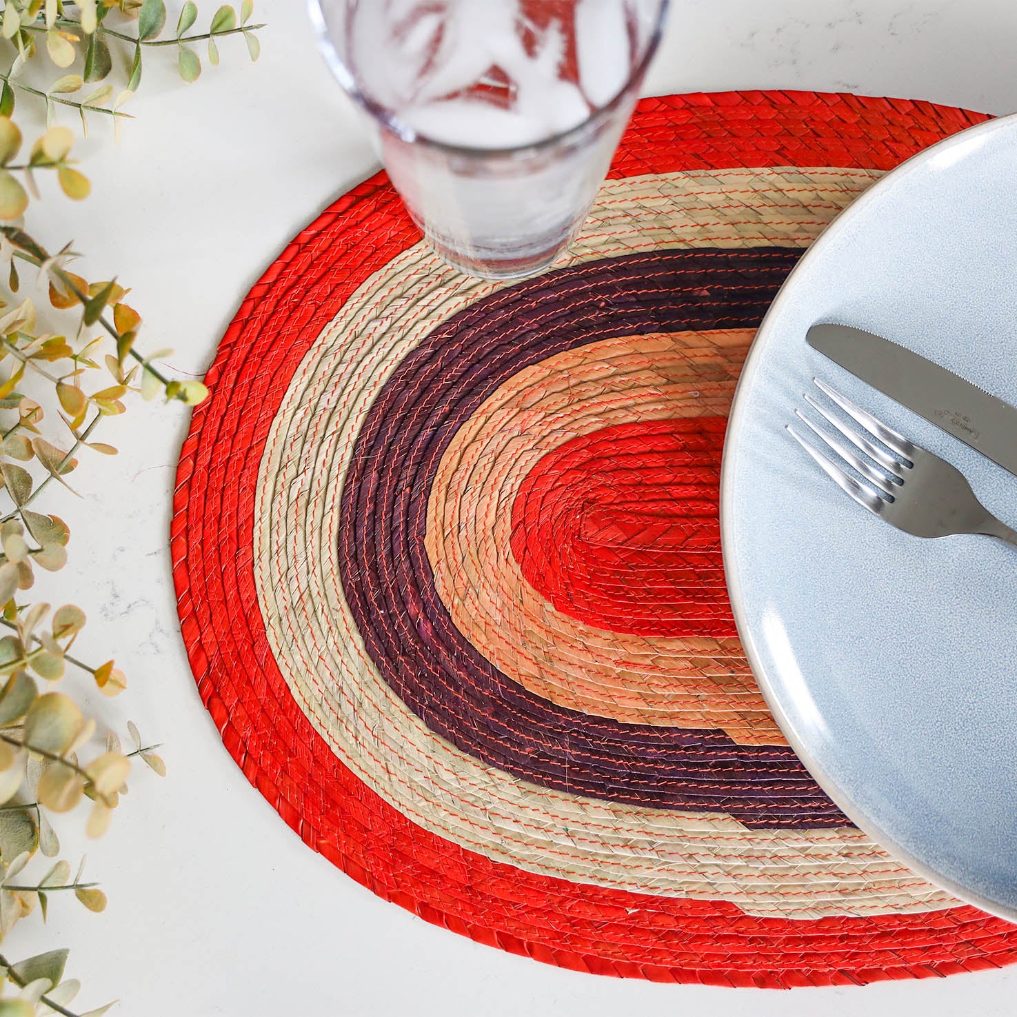 Handwoven Natural Palm Placemats