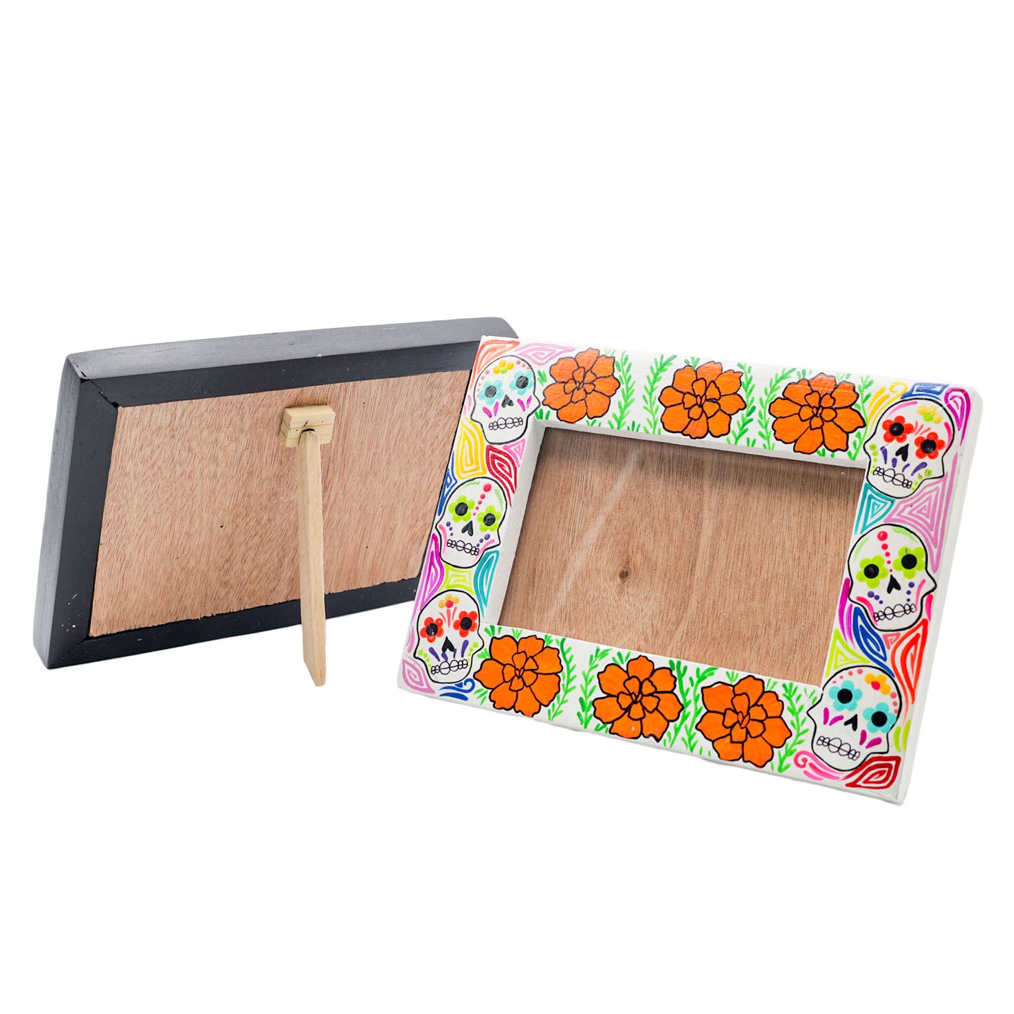 Muertos Hand-Painted Photo Frame