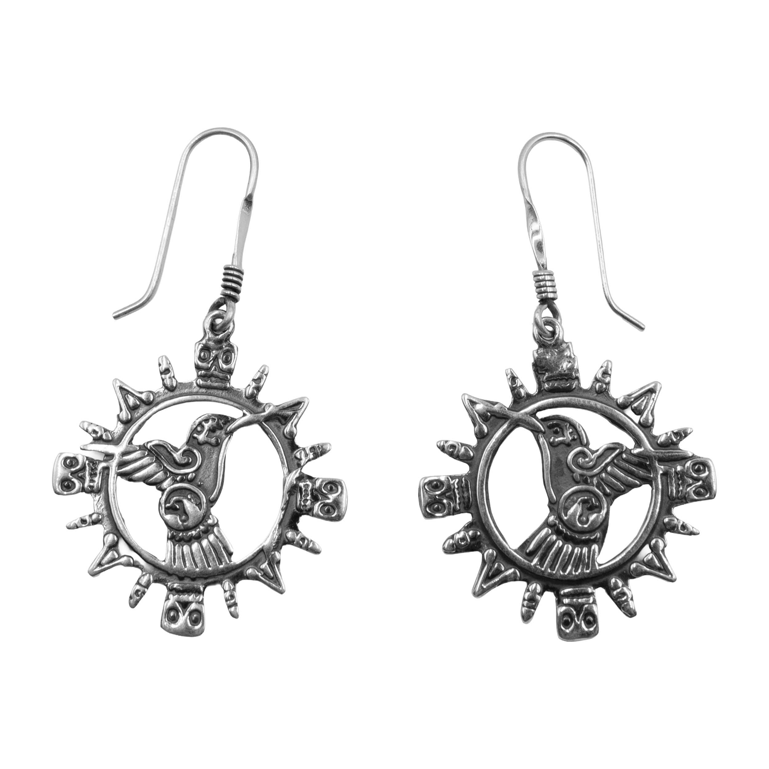 Sterling Silver Canción del Colibrí Earrings