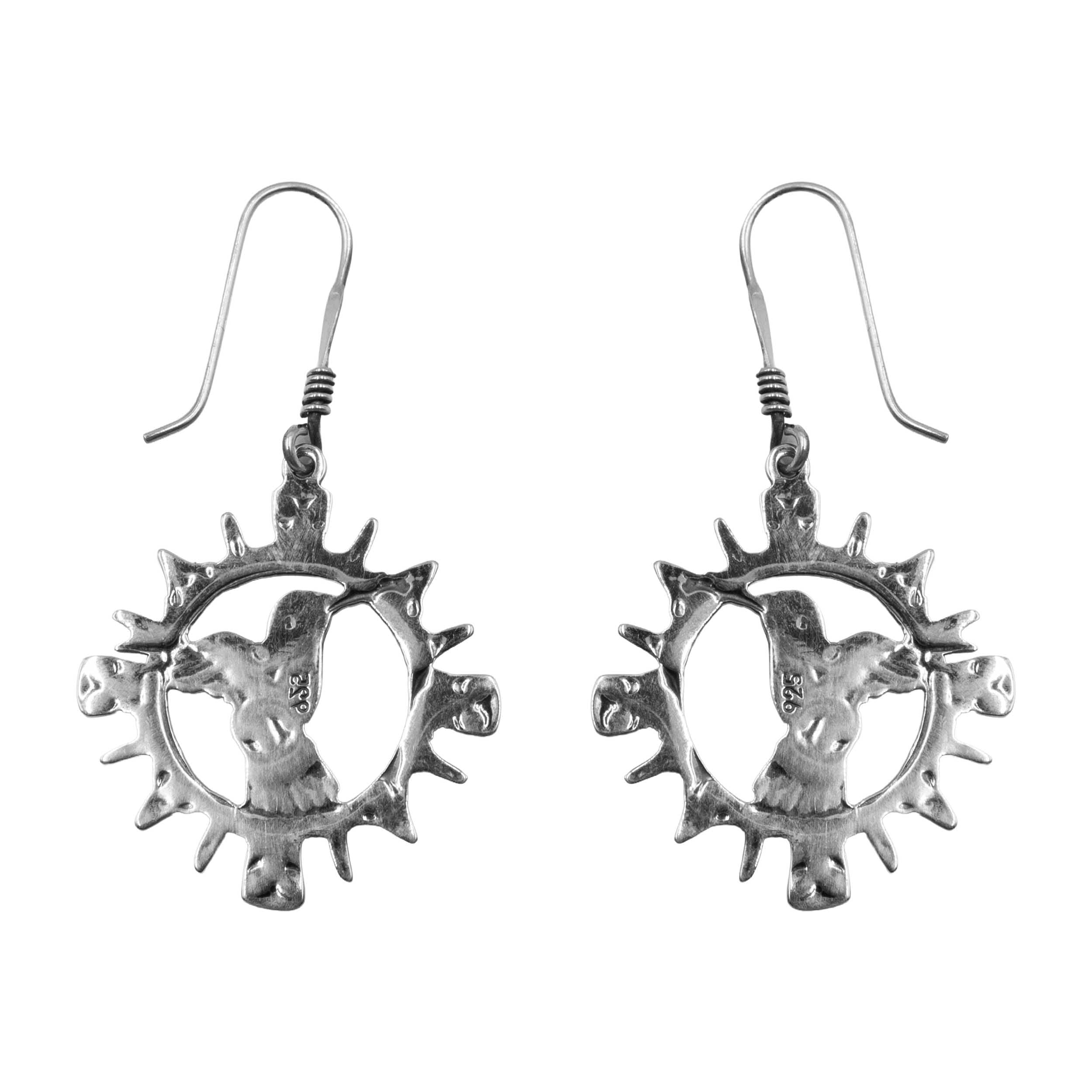 Sterling Silver Canción del Colibrí Earrings