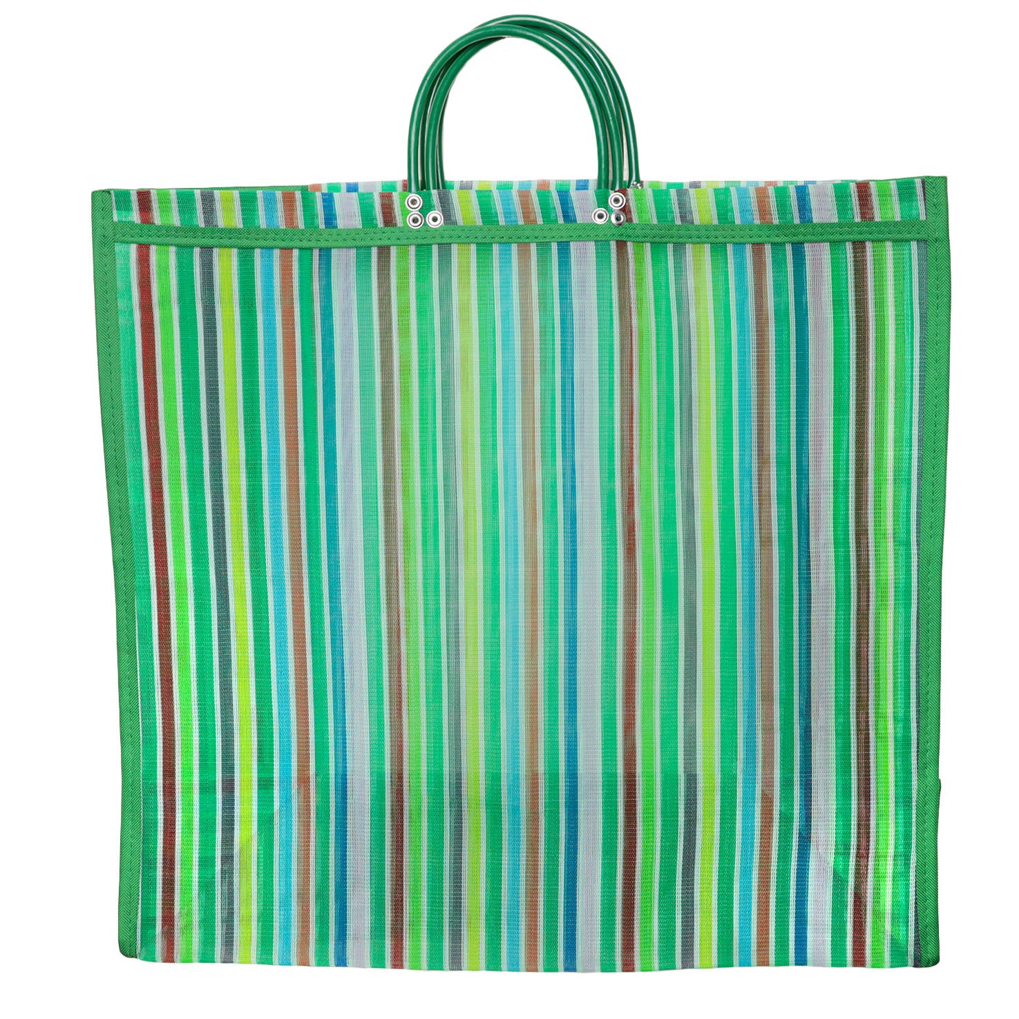 Mexican Handwoven shops Mercado Plastic Shopping Tote Bag - Large