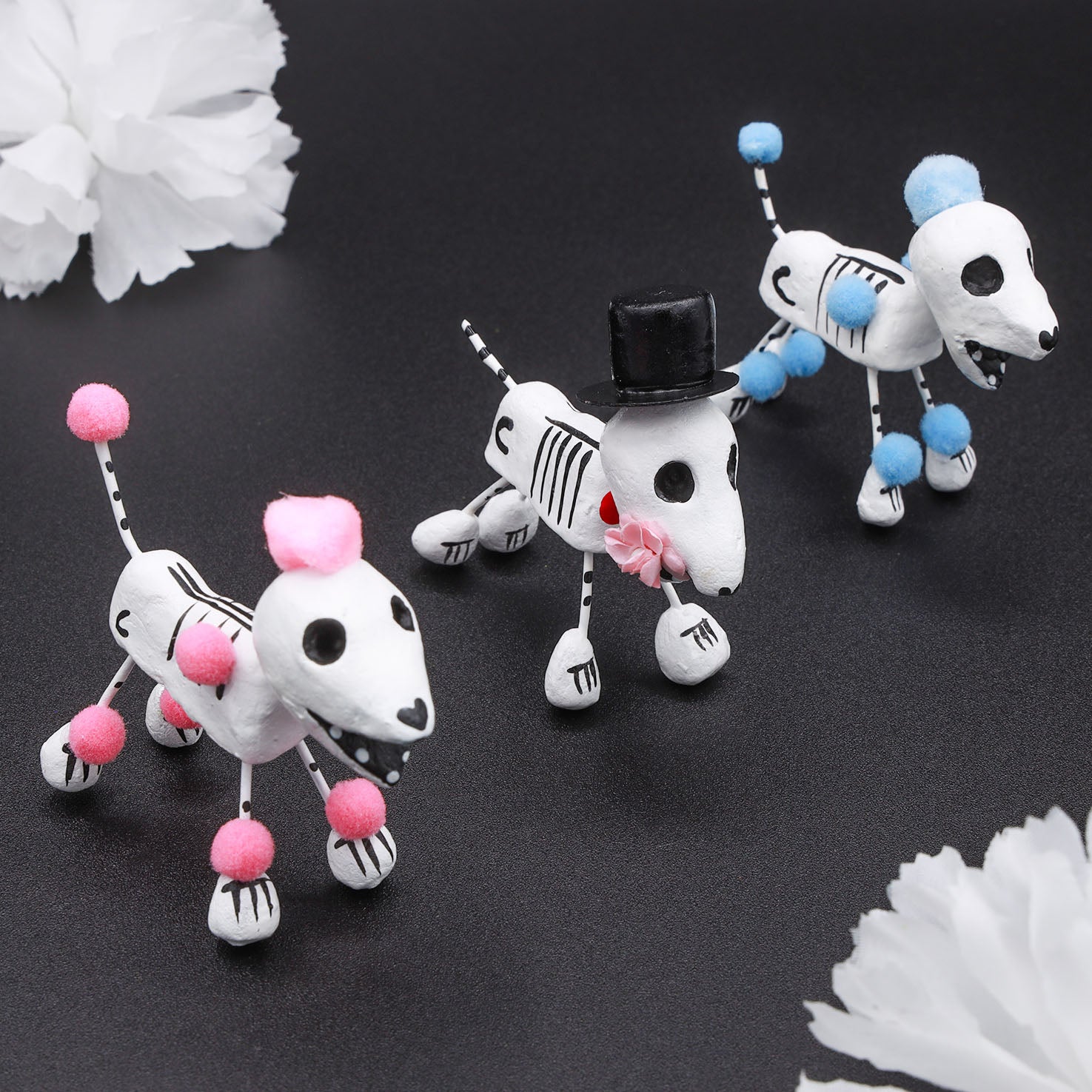 Clay Mini Day of the Dead Dog | Lolo Modern Mexican Mercadito