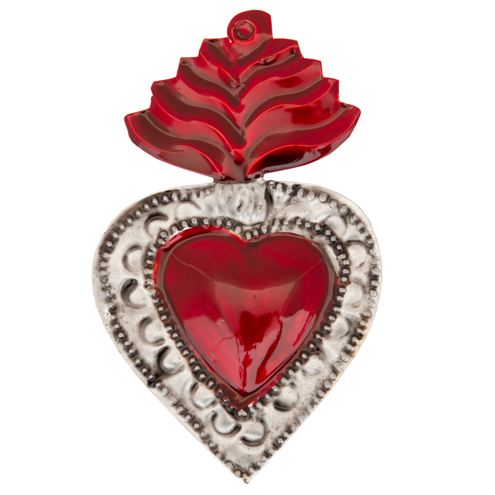 Small Mexican Milagros Tin Hearts