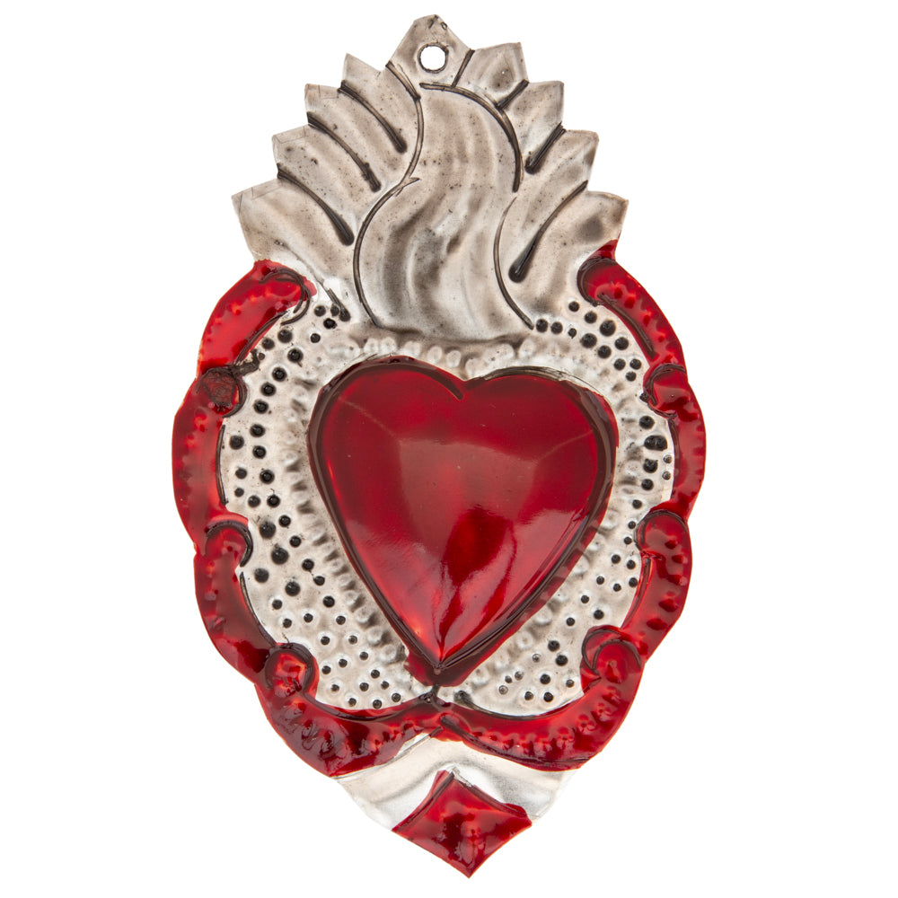 Small Mexican Milagros Tin Hearts