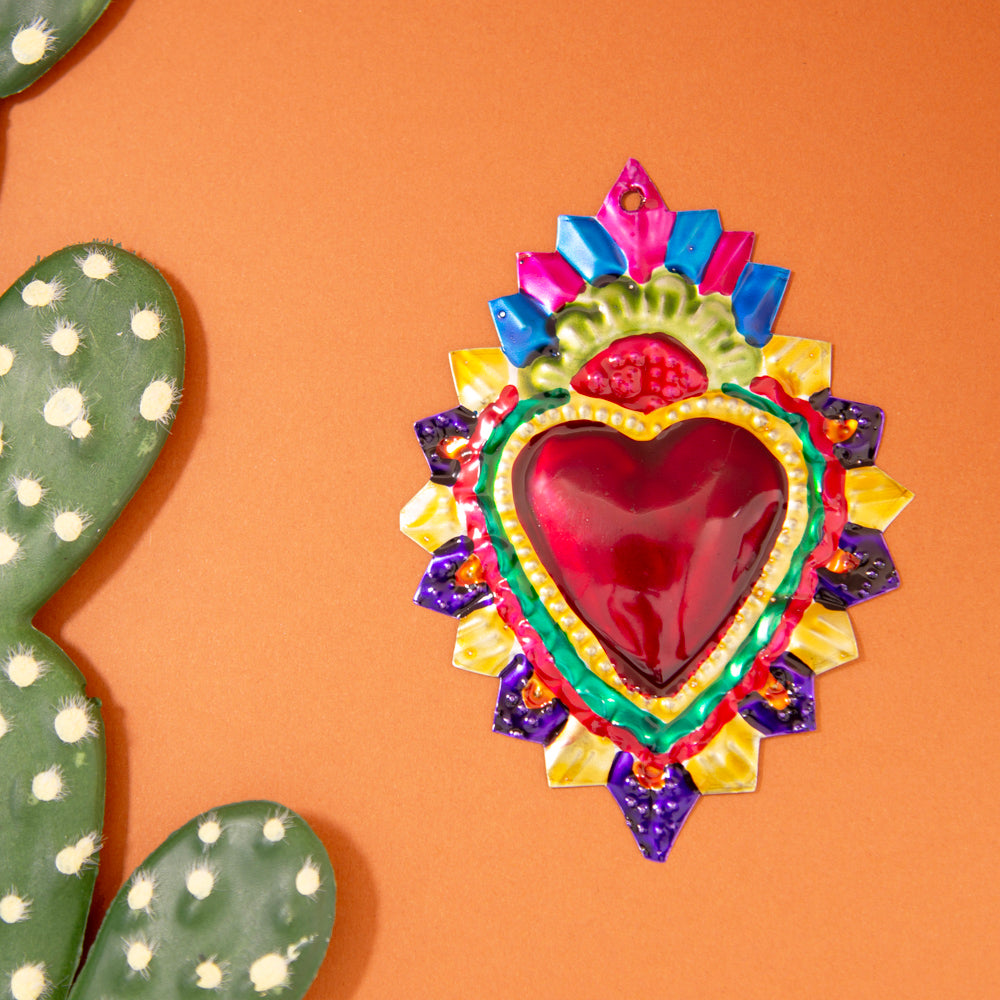 Small Mexican Milagros Tin Hearts