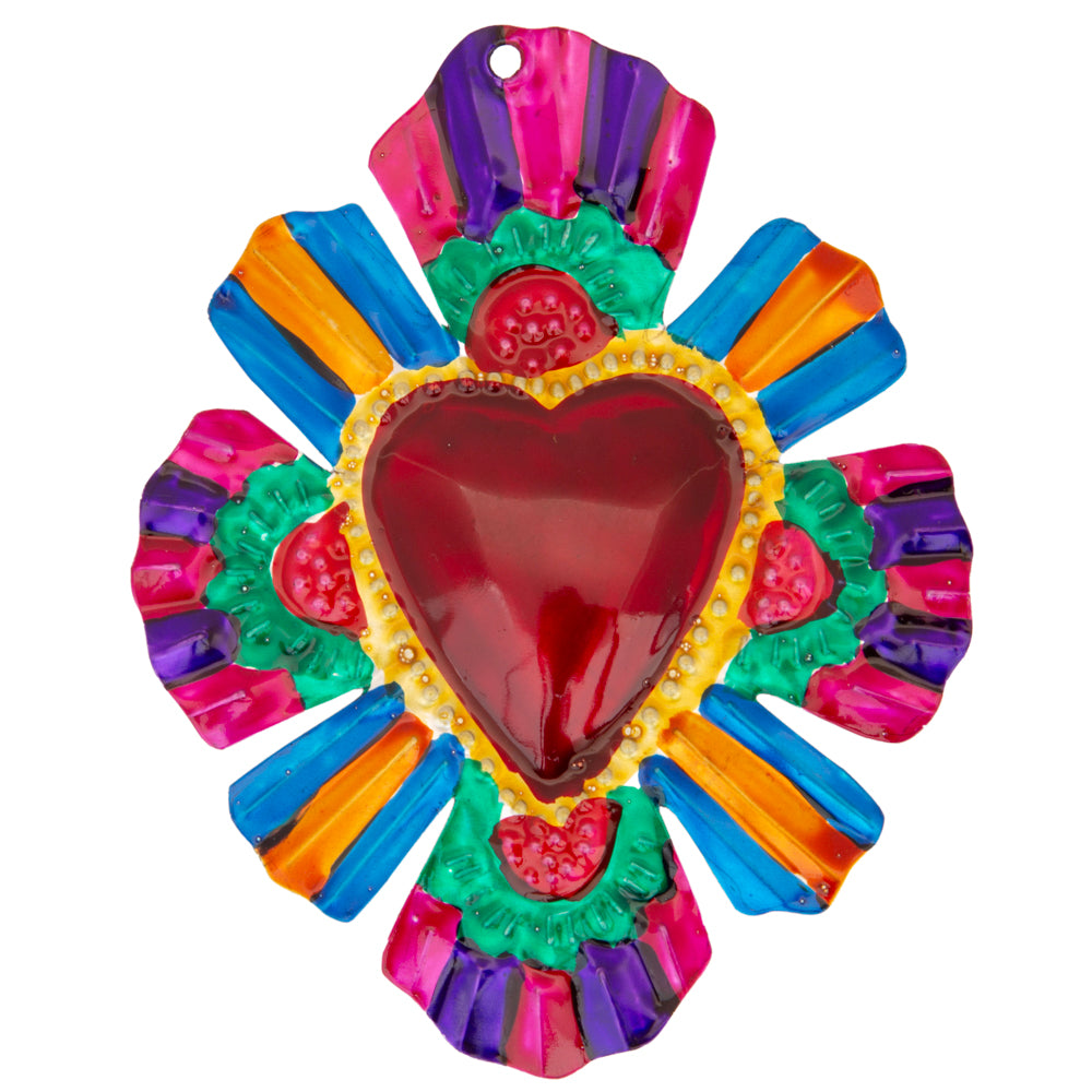 Small Mexican Milagros Tin Hearts