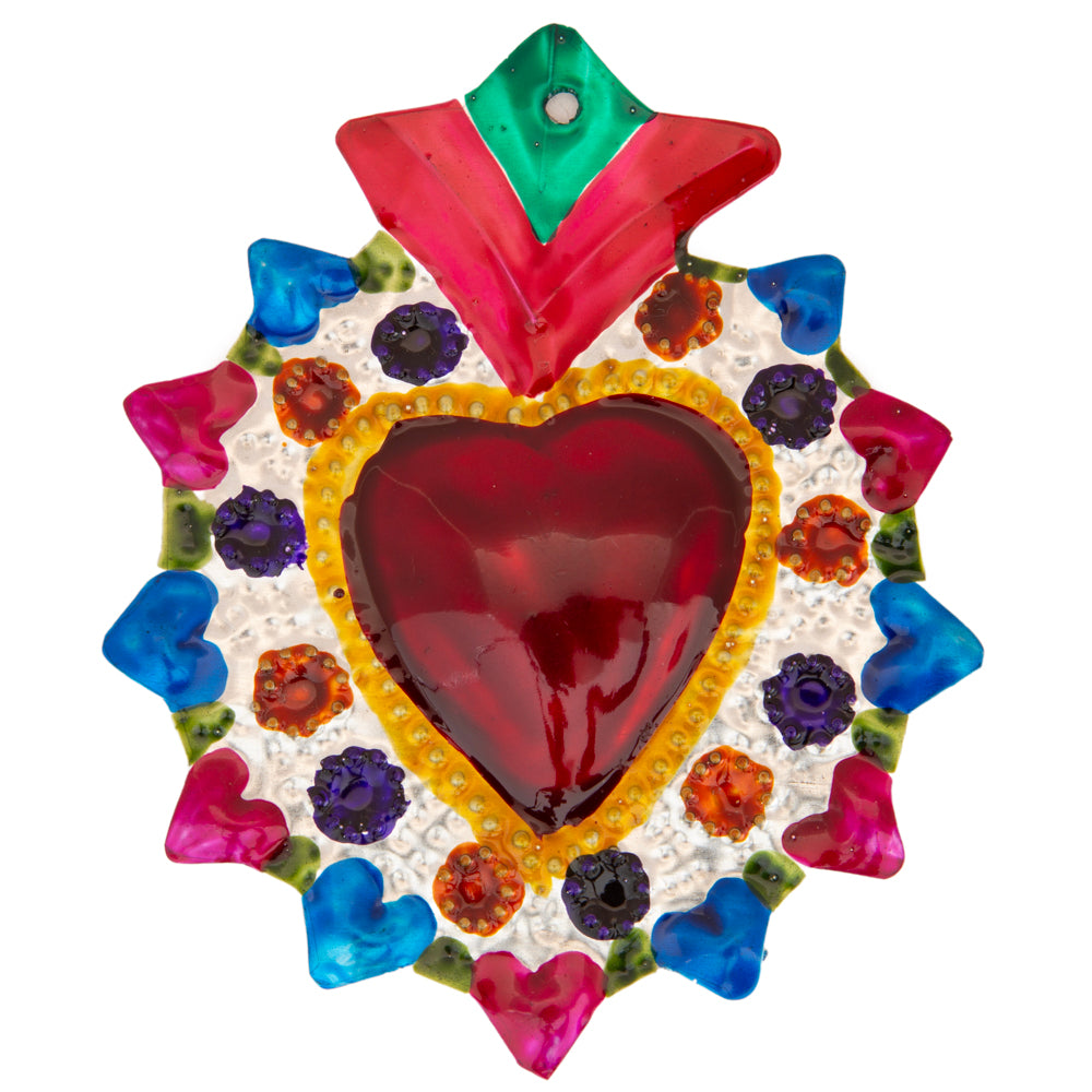 Small Mexican Milagros Tin Hearts