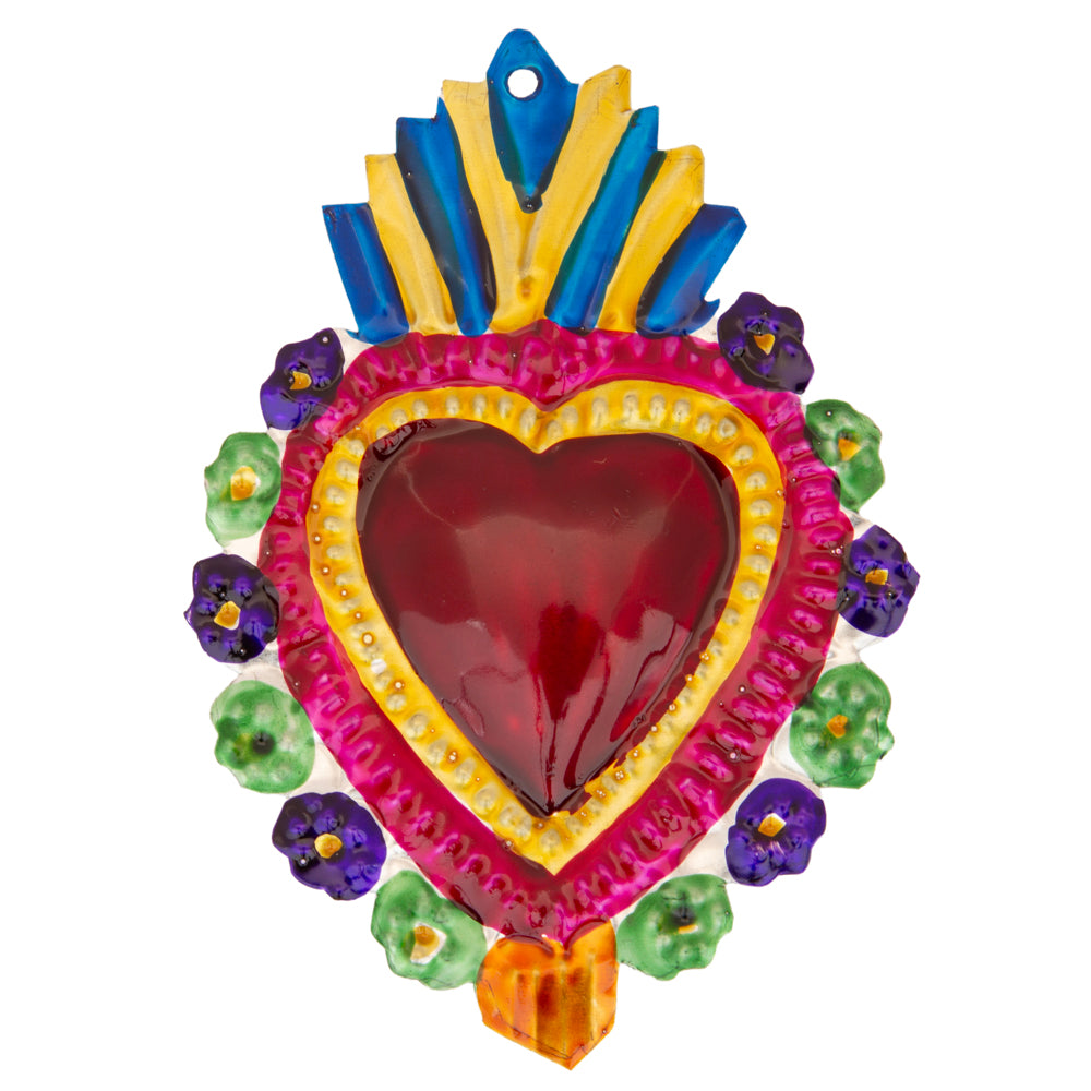 Small Mexican Milagros Tin Hearts