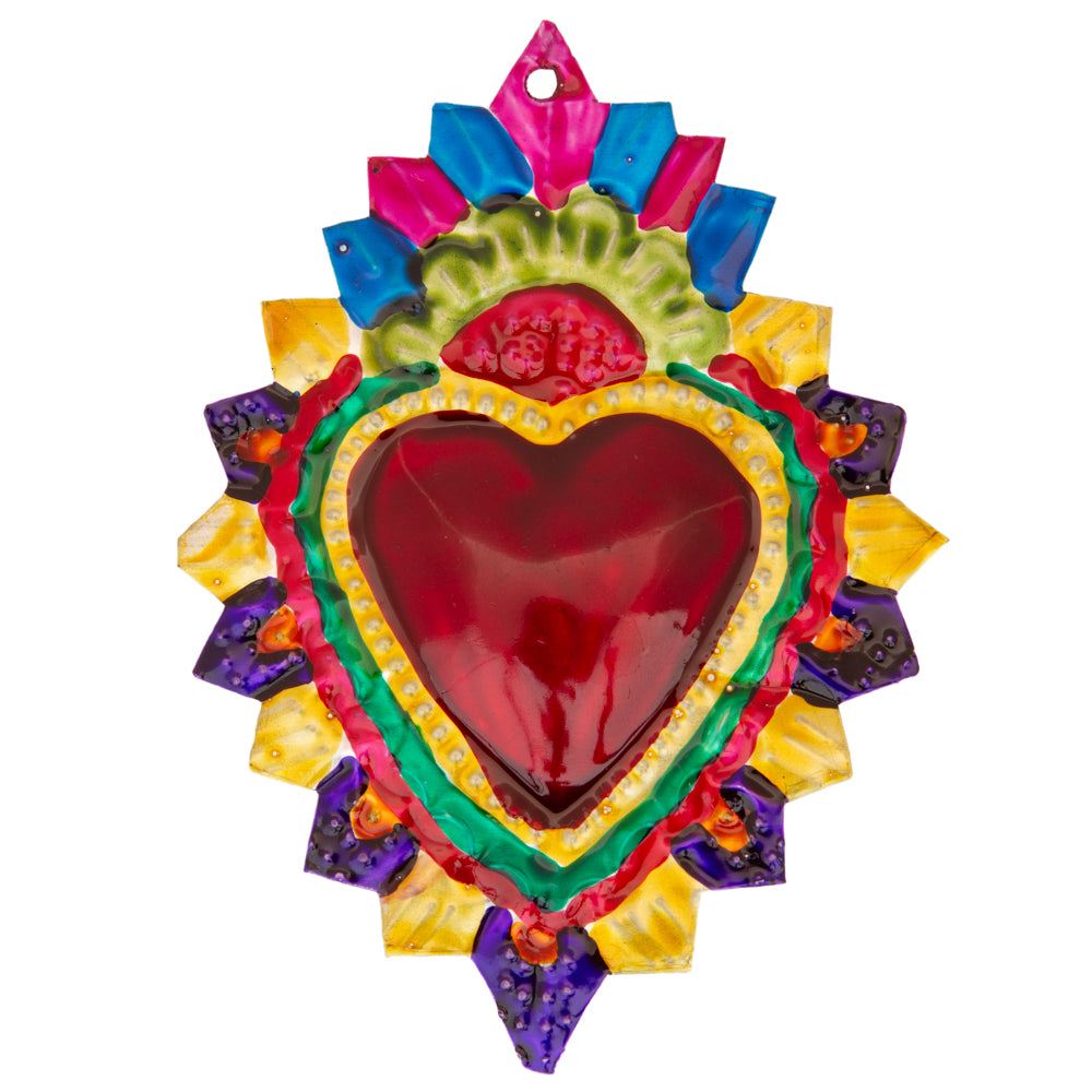 Small Mexican Milagros Tin Hearts