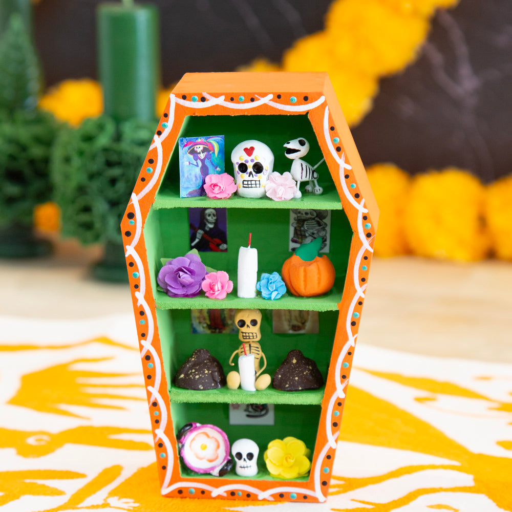Día de Muertos Altar Coffin Shadow Box