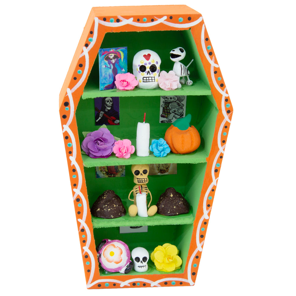Día de Muertos Altar Coffin Shadow Box
