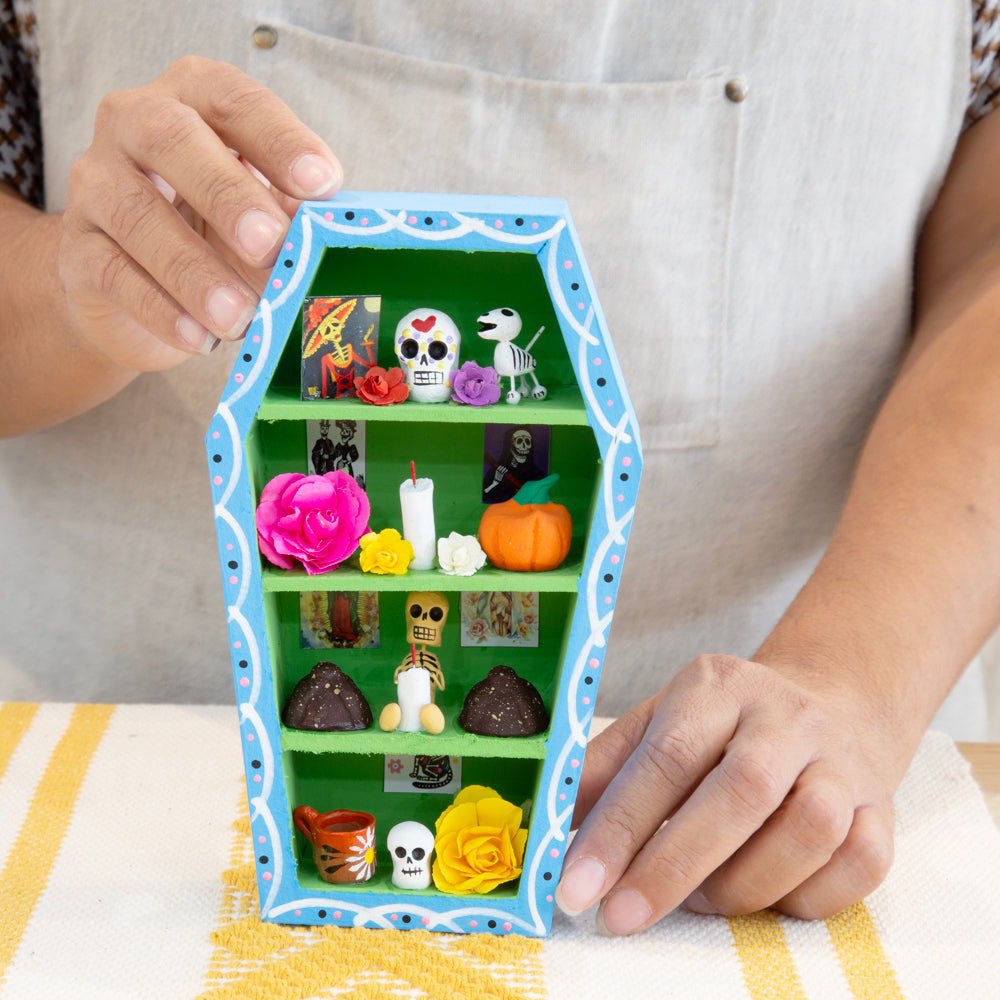 Día de Muertos Altar Coffin Shadow Box