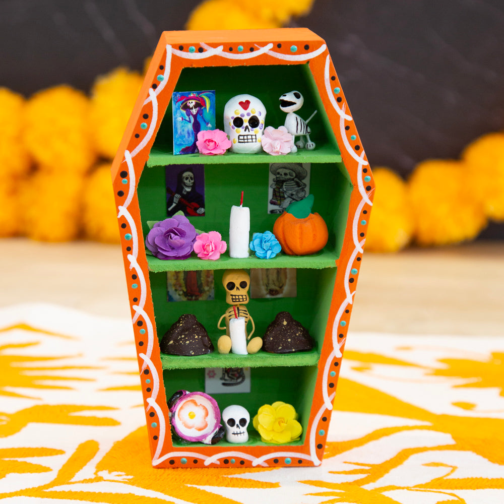 Día de Muertos Altar Coffin Shadow Box
