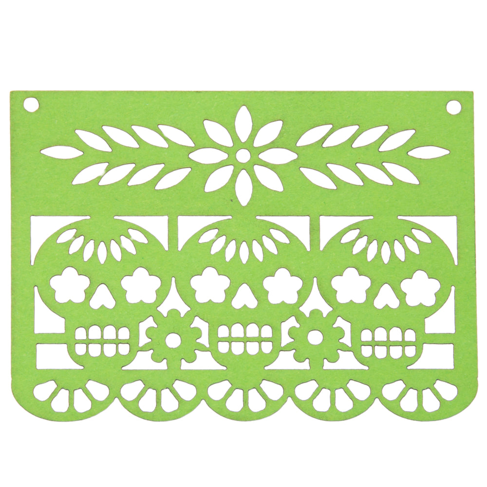 Mini Día de Muertos Papel Picado Cardboard Banner