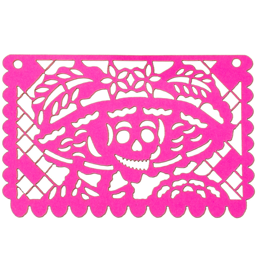 Mini Día de Muertos Papel Picado Cardboard Banner