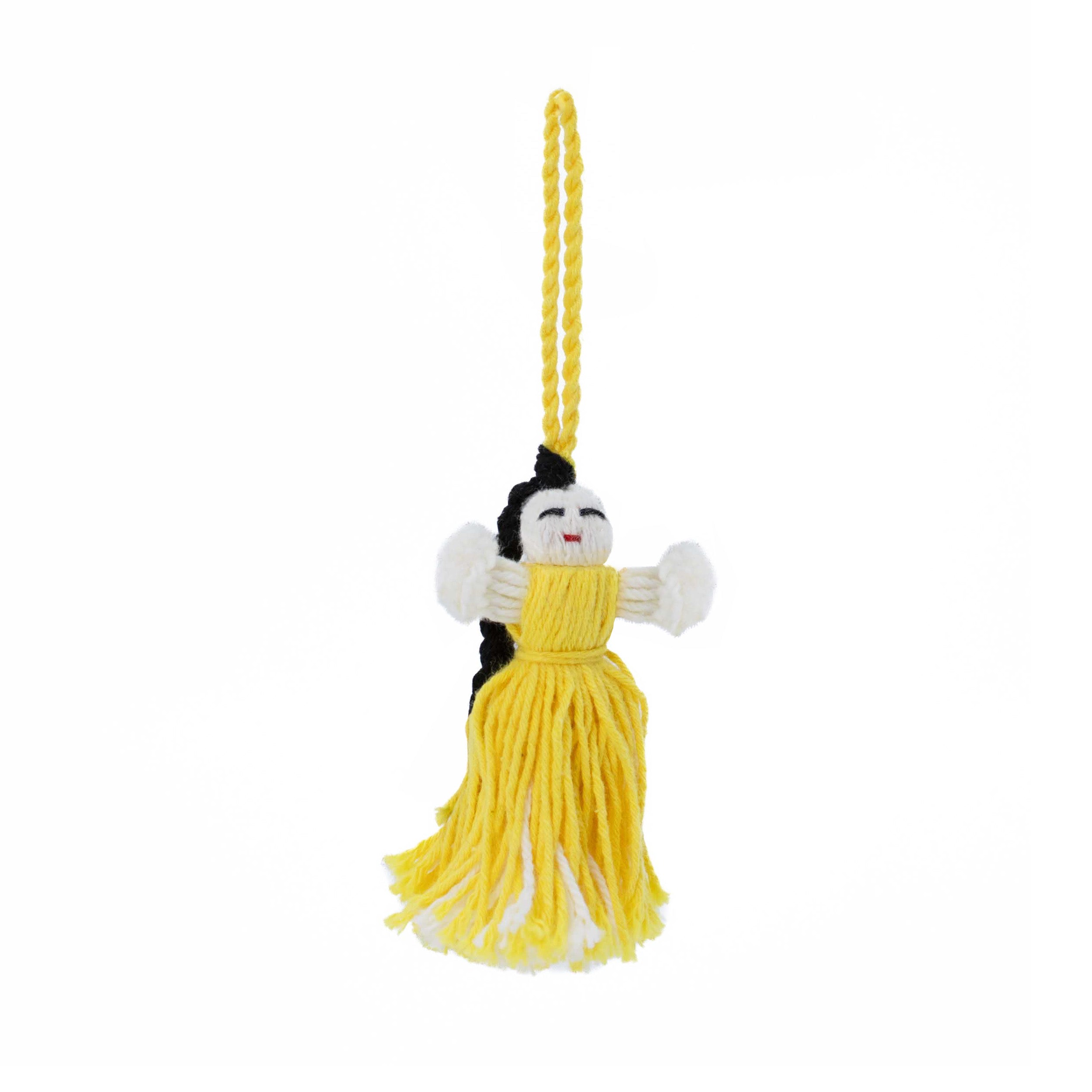 Mini Retazos Mexican Yarn Doll PomPom