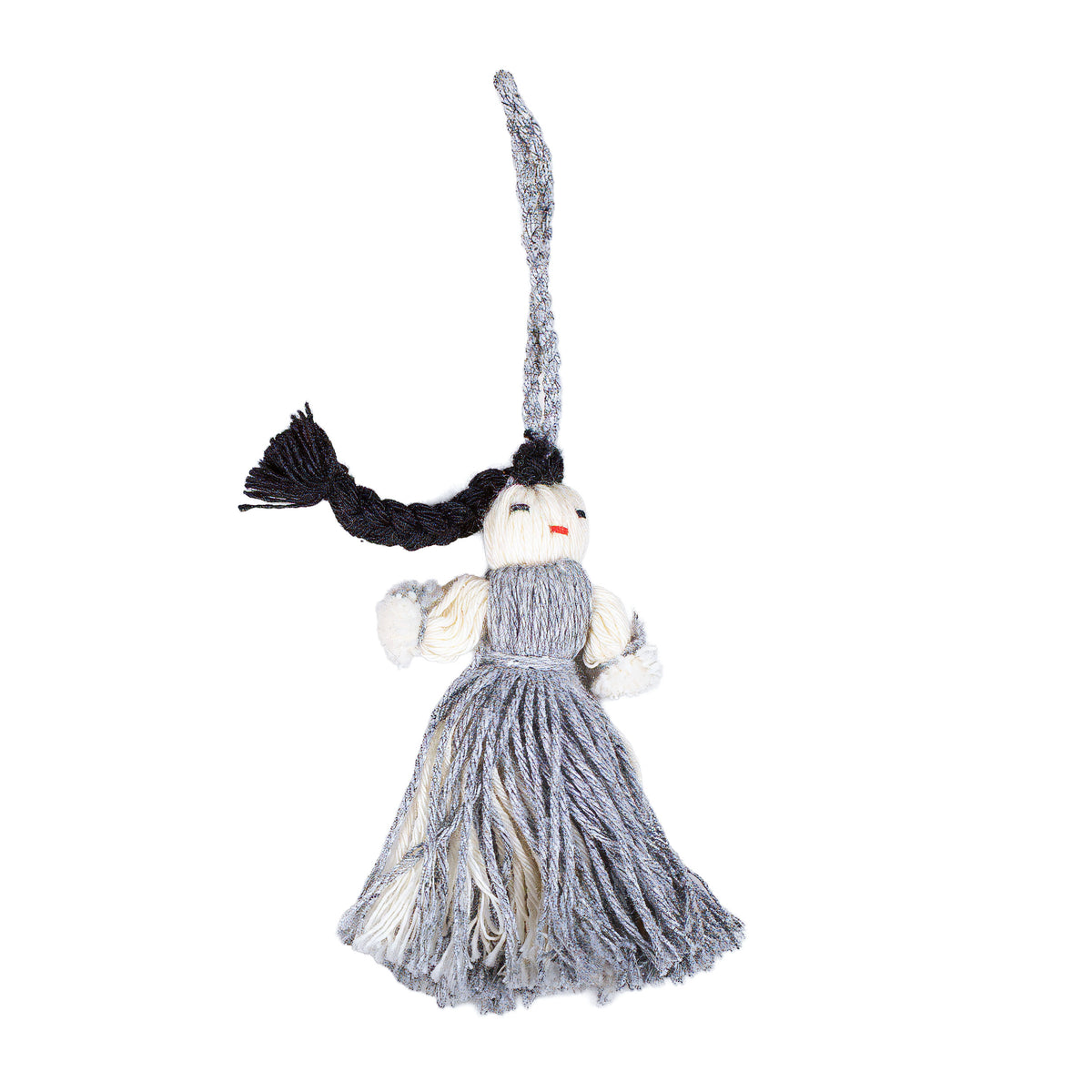 Mini Retazos Mexican Yarn Doll PomPom