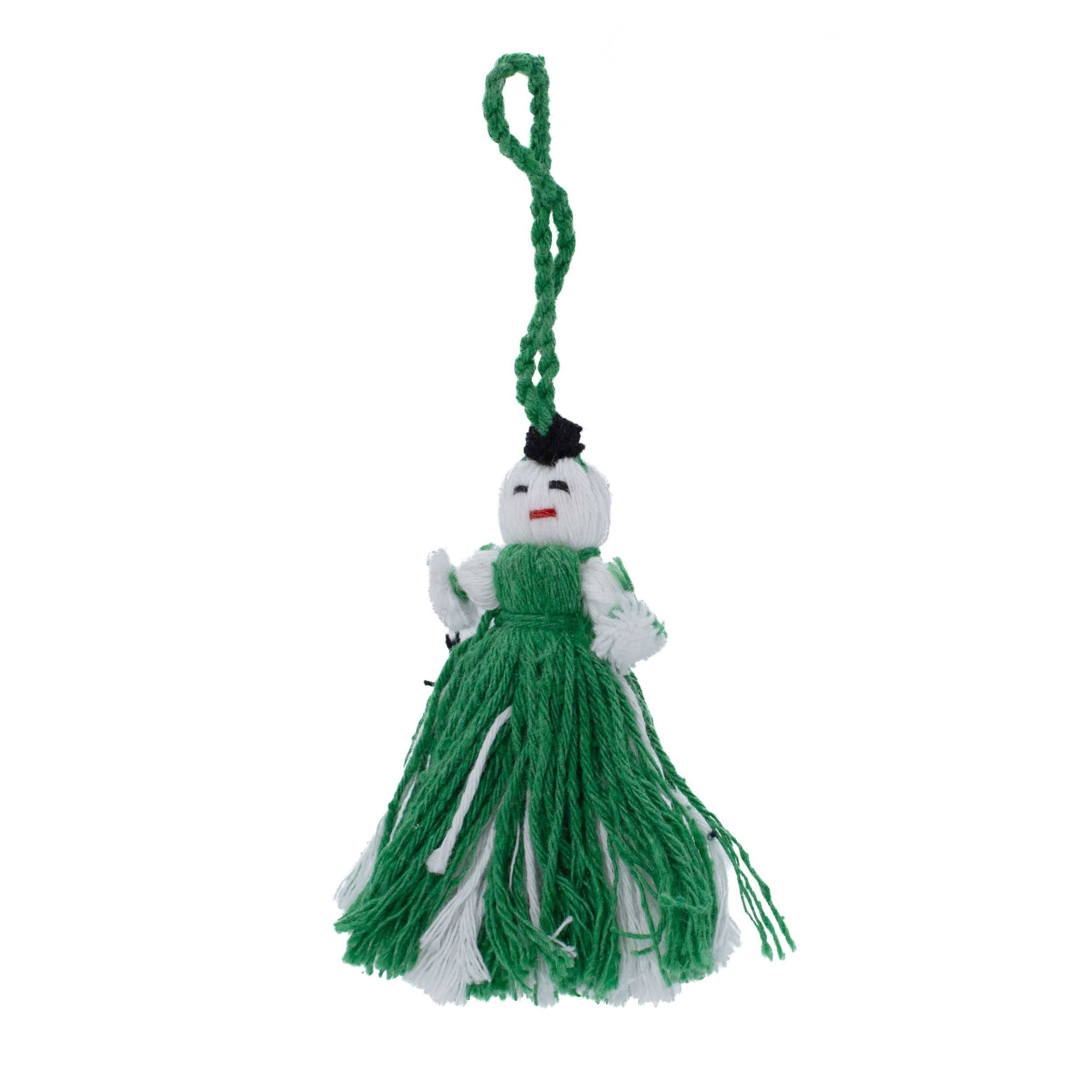 Mini Retazos Mexican Yarn Doll PomPom