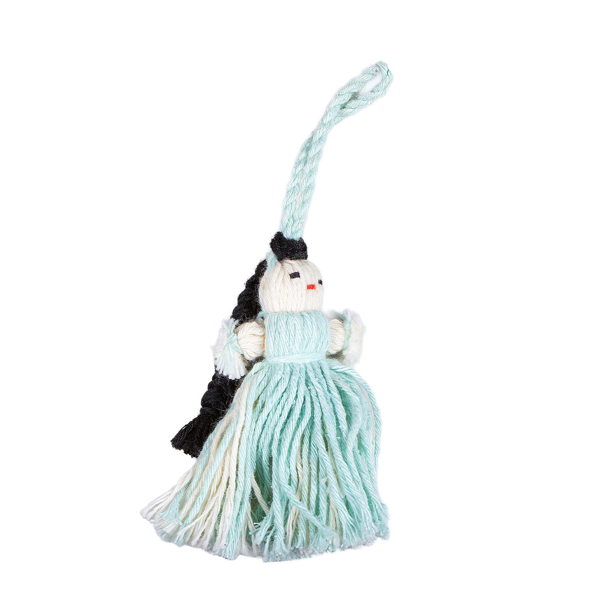 Mini Retazos Mexican Yarn Doll PomPom