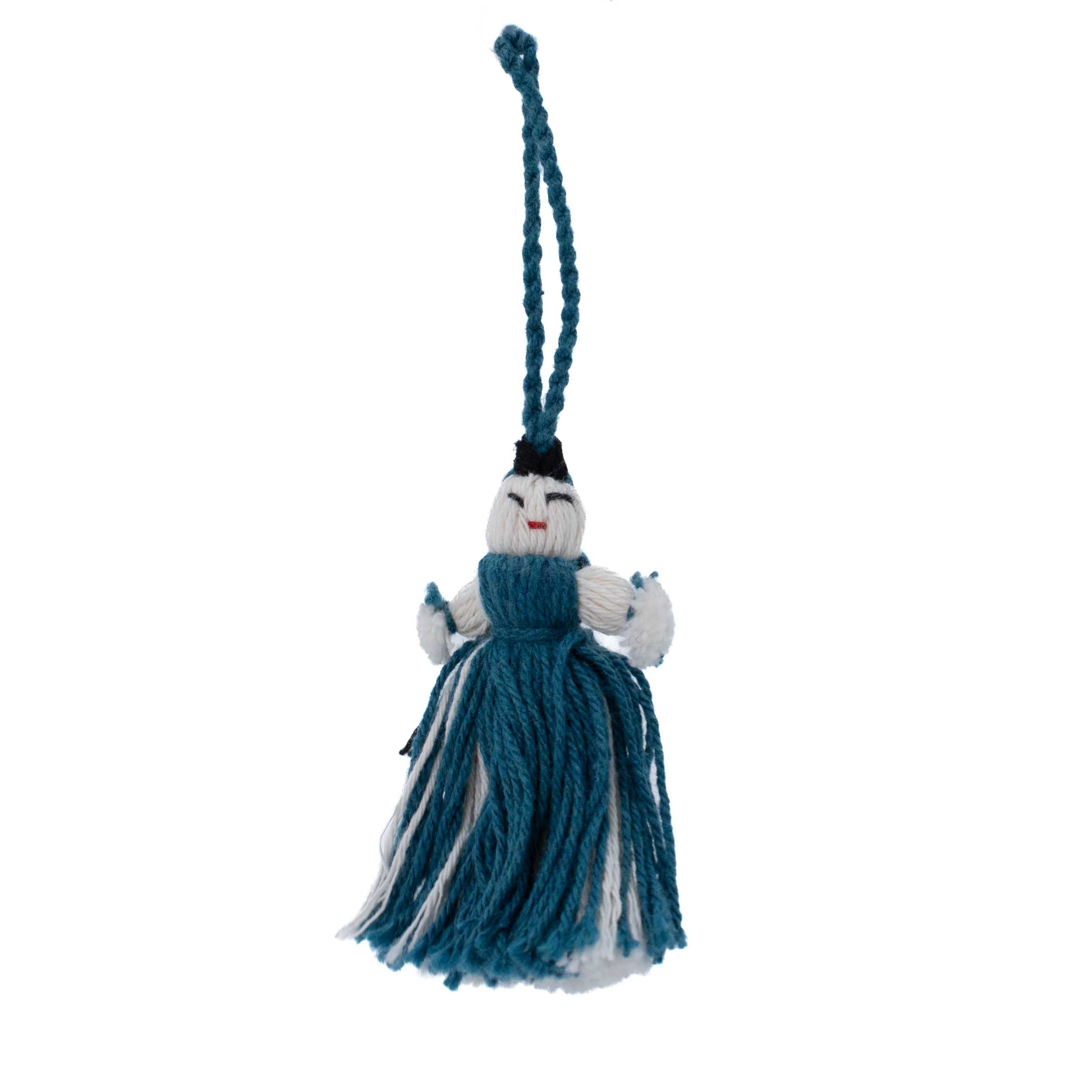Mini Retazos Mexican Yarn Doll PomPom
