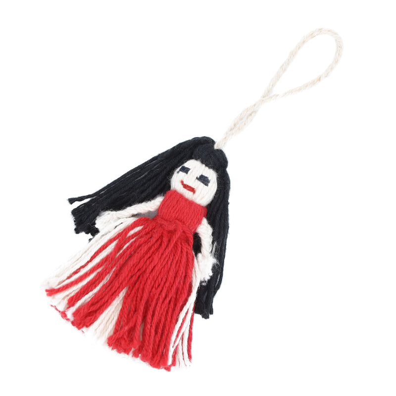 Mini Retazos Mexican Yarn Doll PomPom