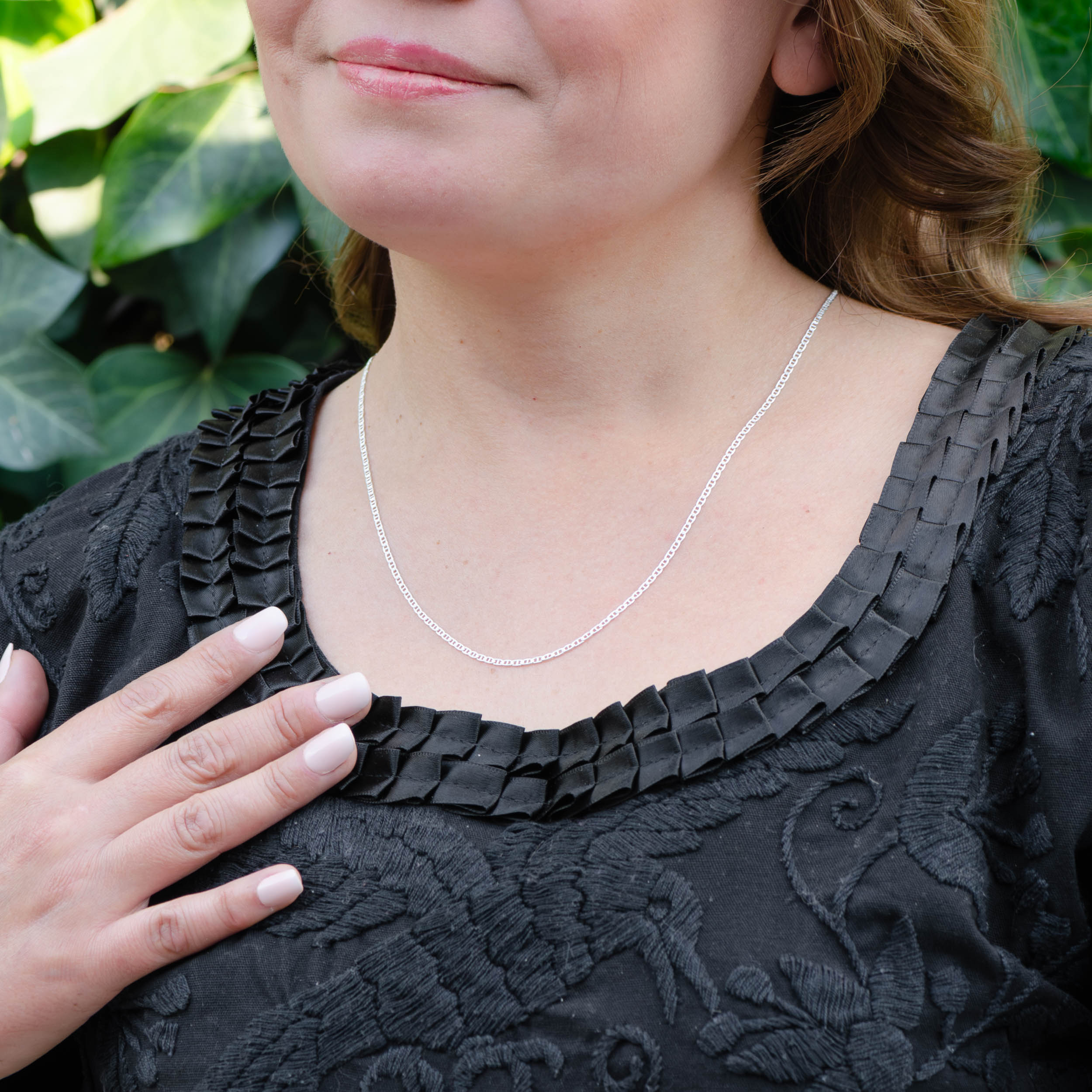 Sterling Silver Mariner Chain Necklace