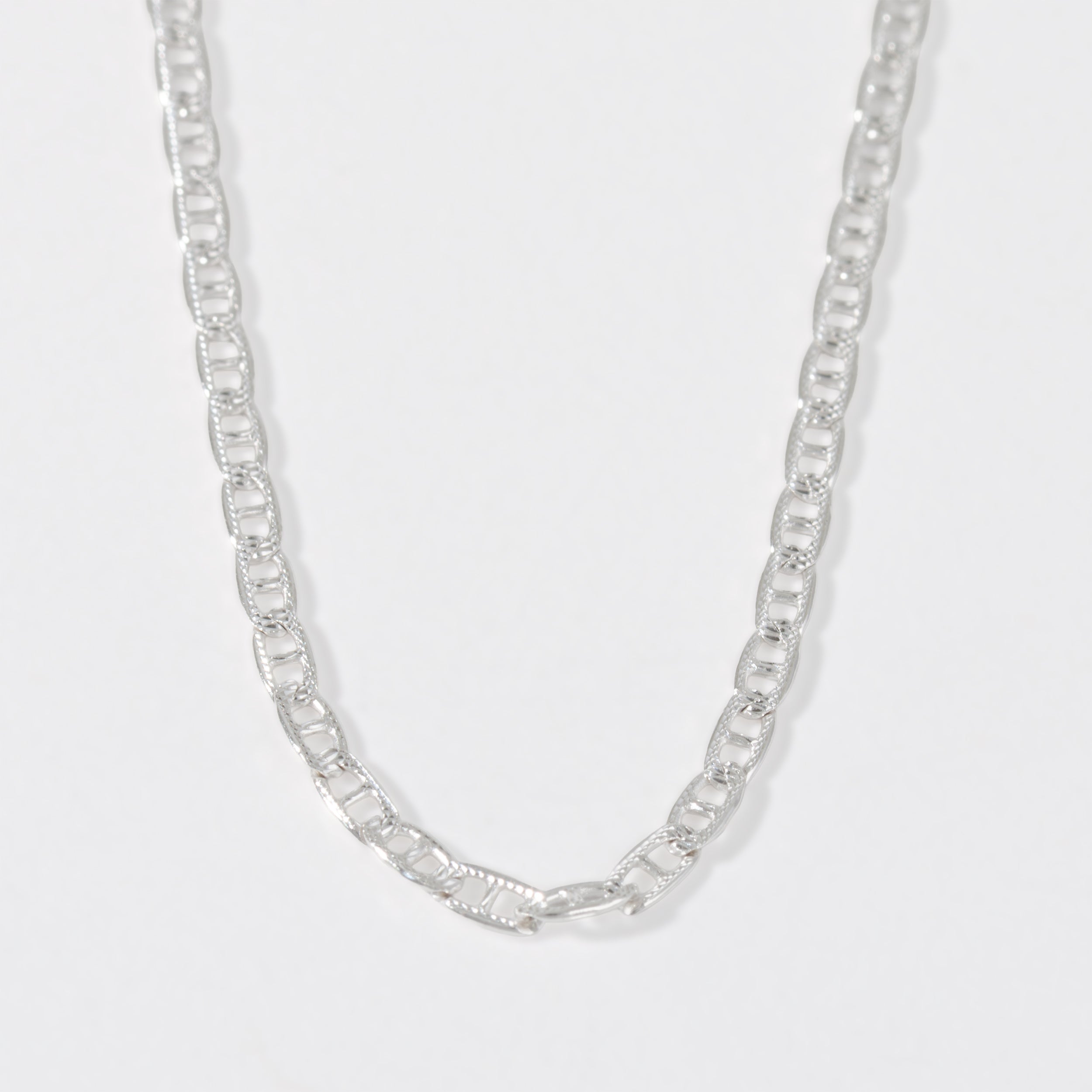 Sterling Silver Mariner Chain Necklace