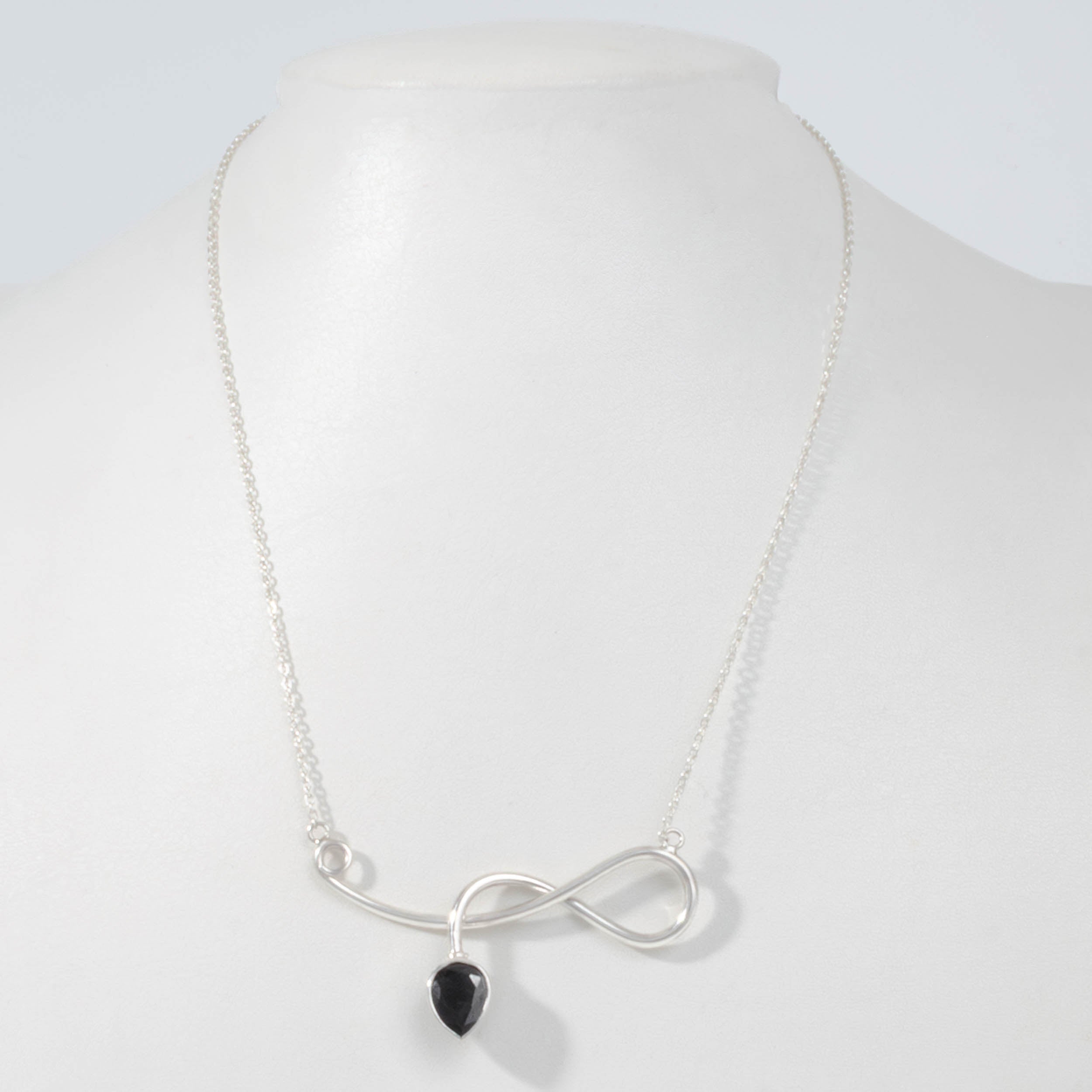 Sterling Silver Eternal Ribbon Zicornia Necklace