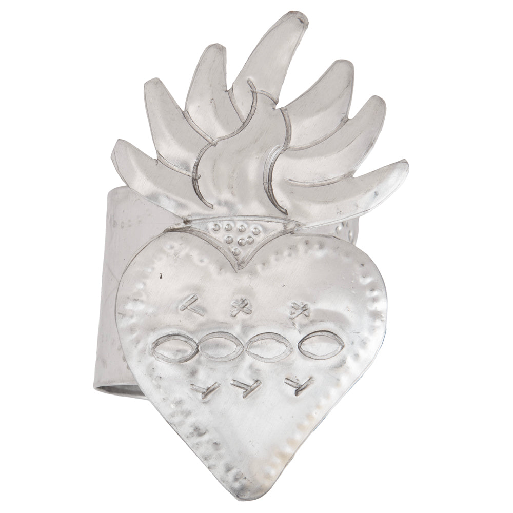 Heart Tin Art Milagro Napkin Ring
