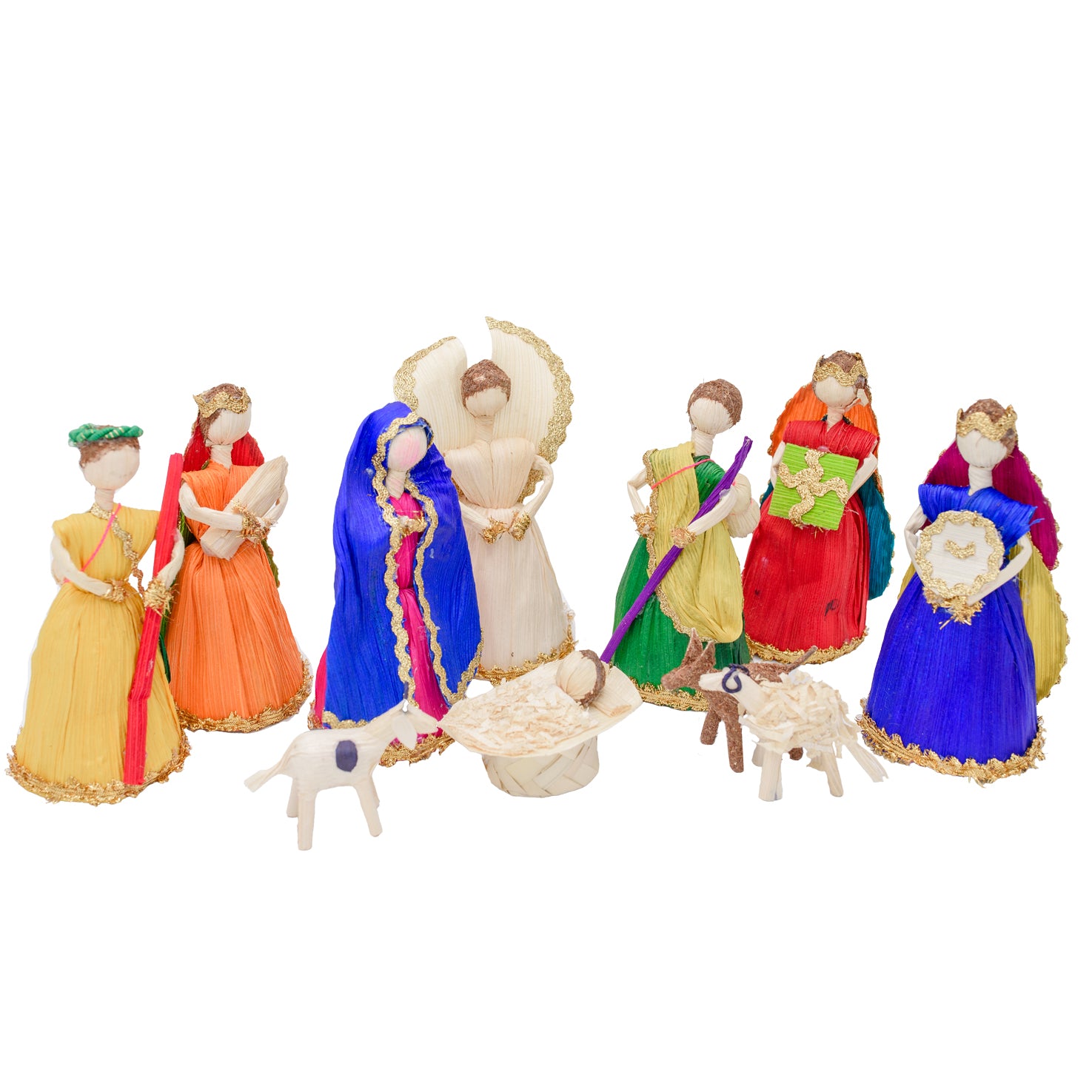 Cornhusk Nativity Scene (11pcs)