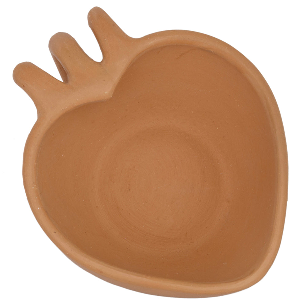Natural Clay Heart Mug