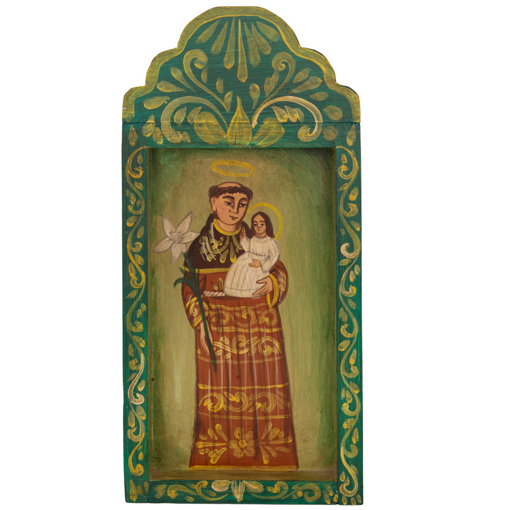Religious Hand-Painted Wooden Nicho Frames