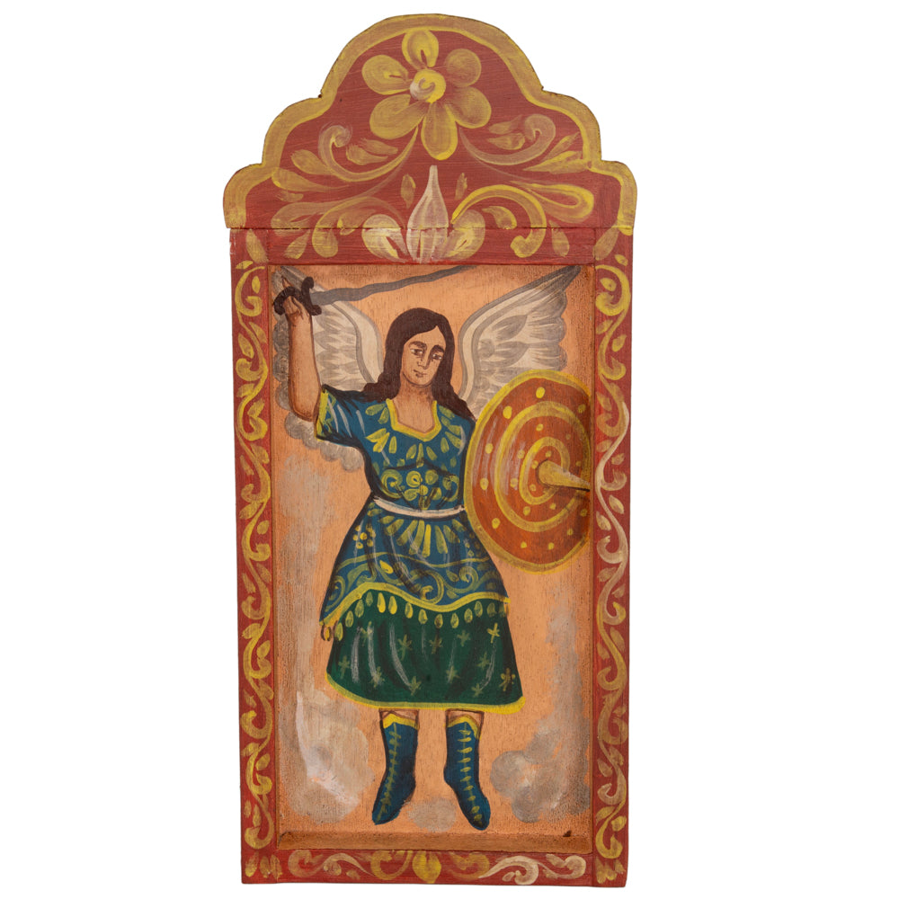 Religious Hand-Painted Wooden Nicho Frames