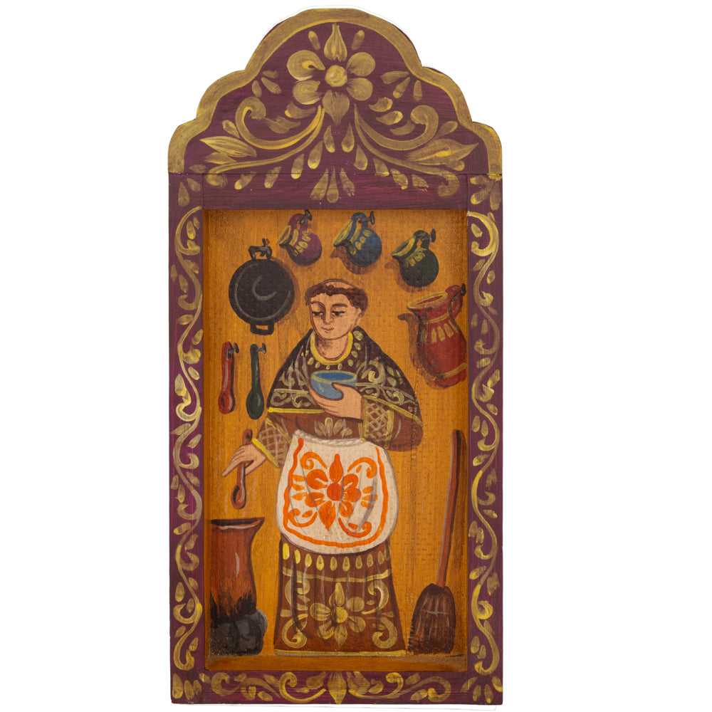 Religious Hand-Painted Wooden Nicho Frames