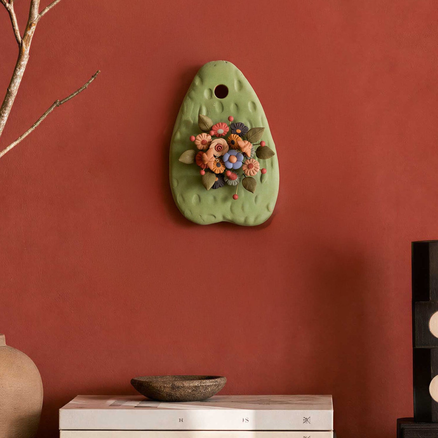 Nopal Barro Pigmentado Clay Wall Art