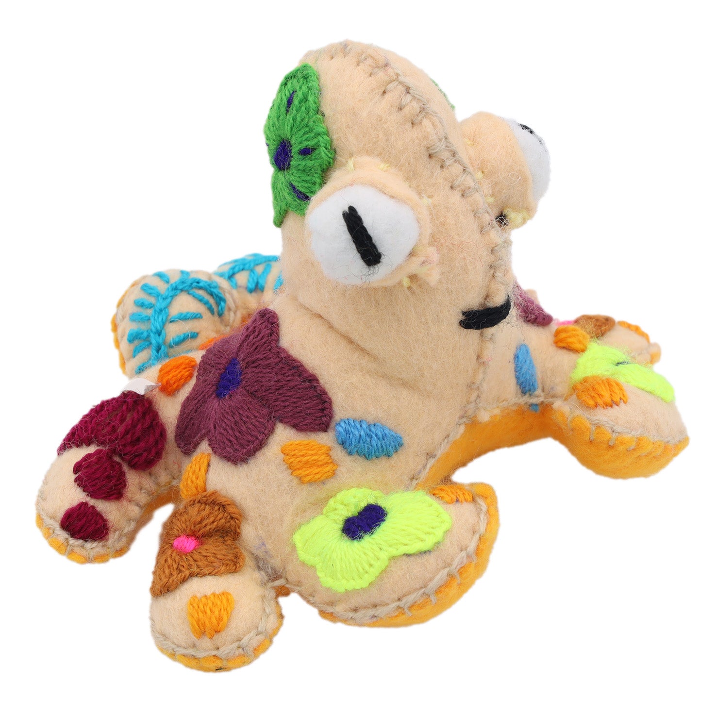 Octopus Hand-Embroidered Stuffed Animal