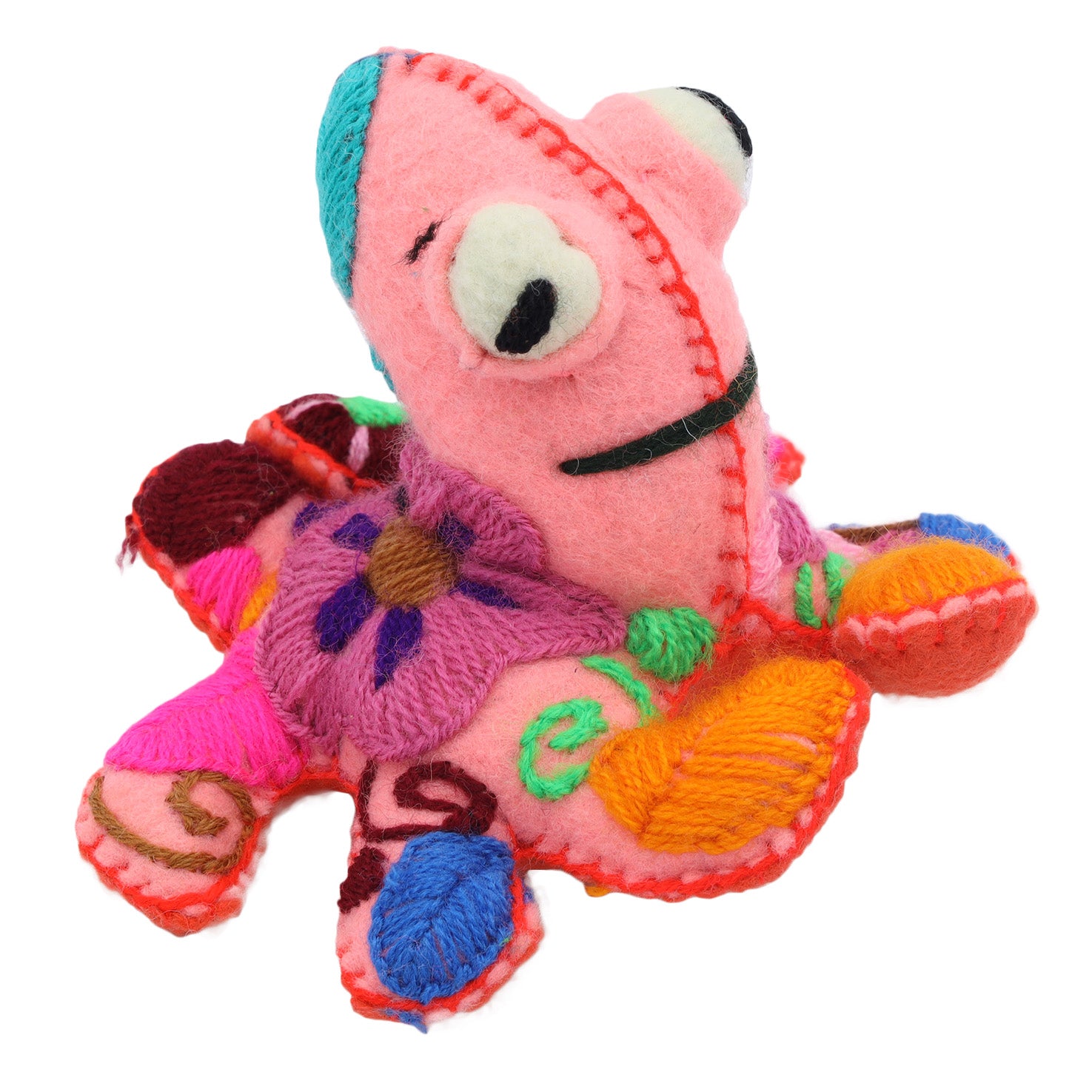 Octopus Hand-Embroidered Stuffed Animal