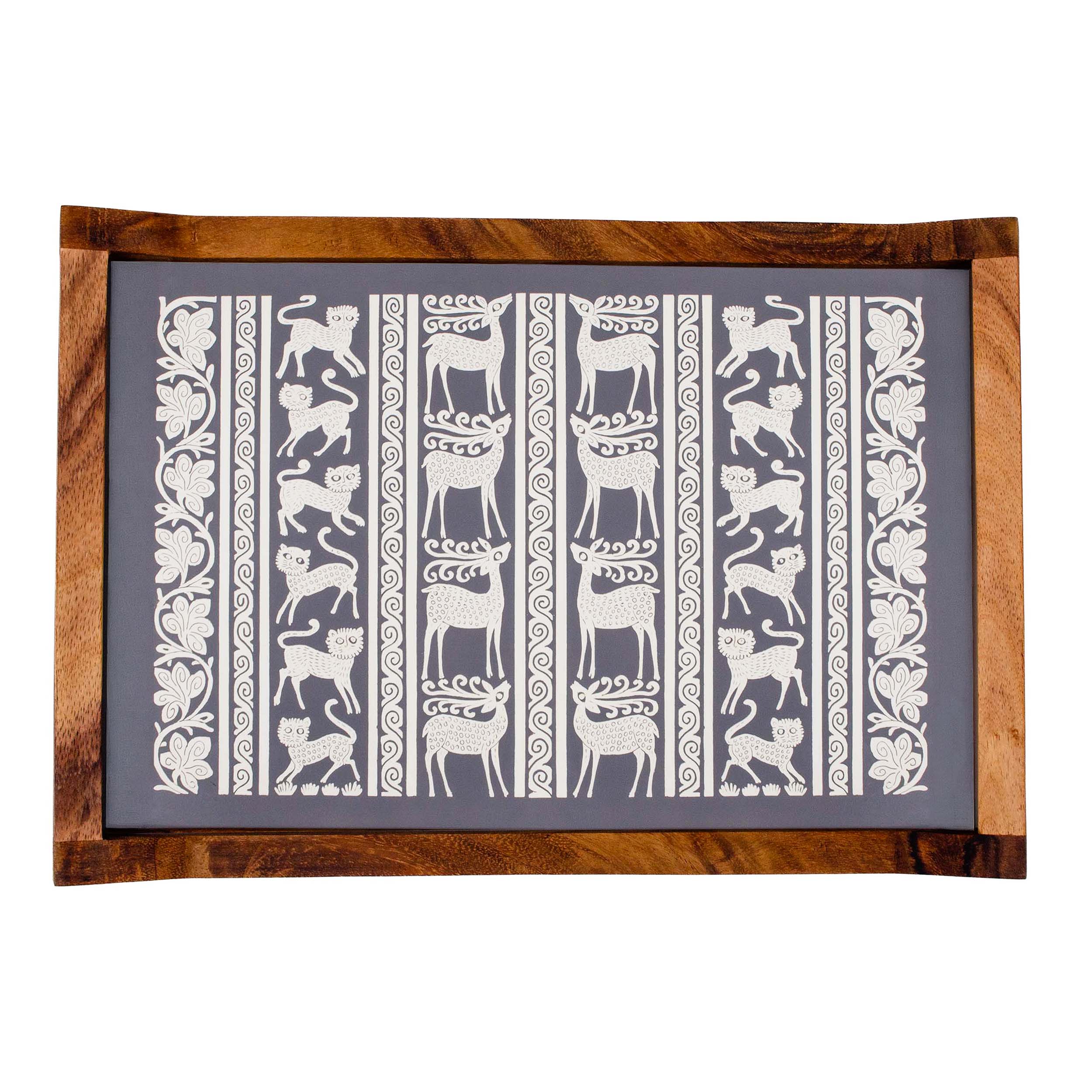 Olinalá Parota Solid Wood Serving Tray (Large)