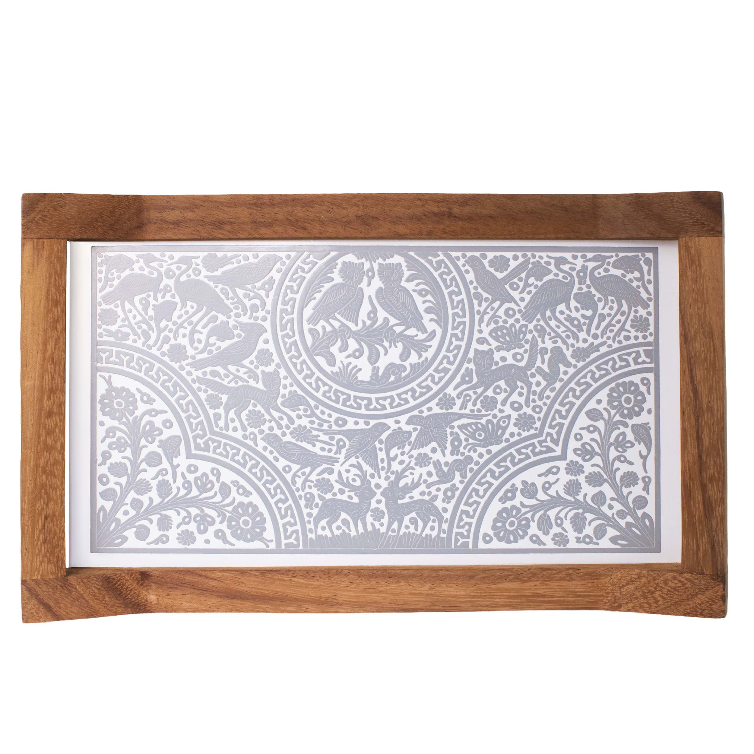 Small Olinalá Parota Solid Wood Serving Tray