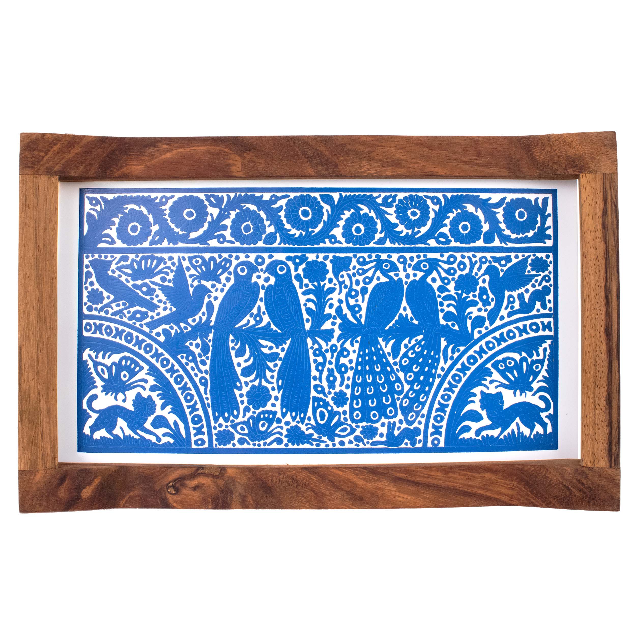 Small Olinalá Parota Solid Wood Serving Tray