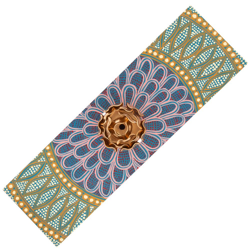 Hand-Painted Parota Solid Wood Tea Organizer