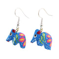 Tlacuache Alebrije Dangle Earrings