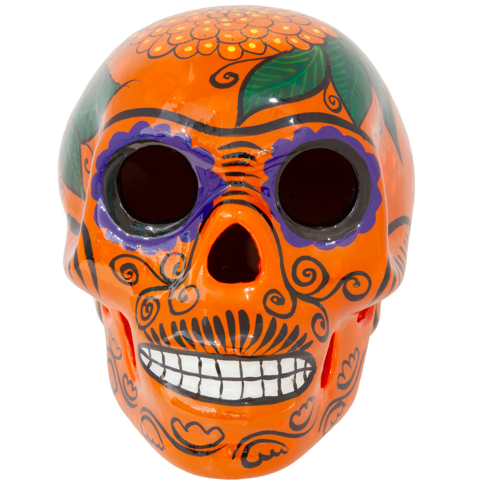 Cempasúchil Lolo Edition Xalitla Clay Sugar Skull
