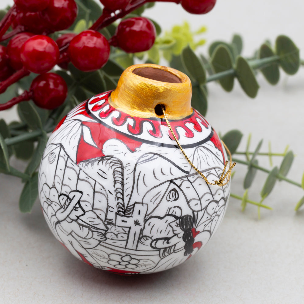 Xalitla Storytelling Clay Christmas Ornament