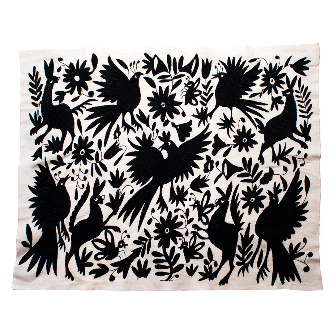 Otomí Hand-Embroidered Tapestry