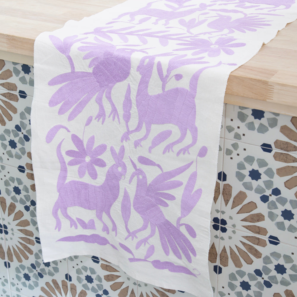 Otomí Hand-Embroidered Table Runner