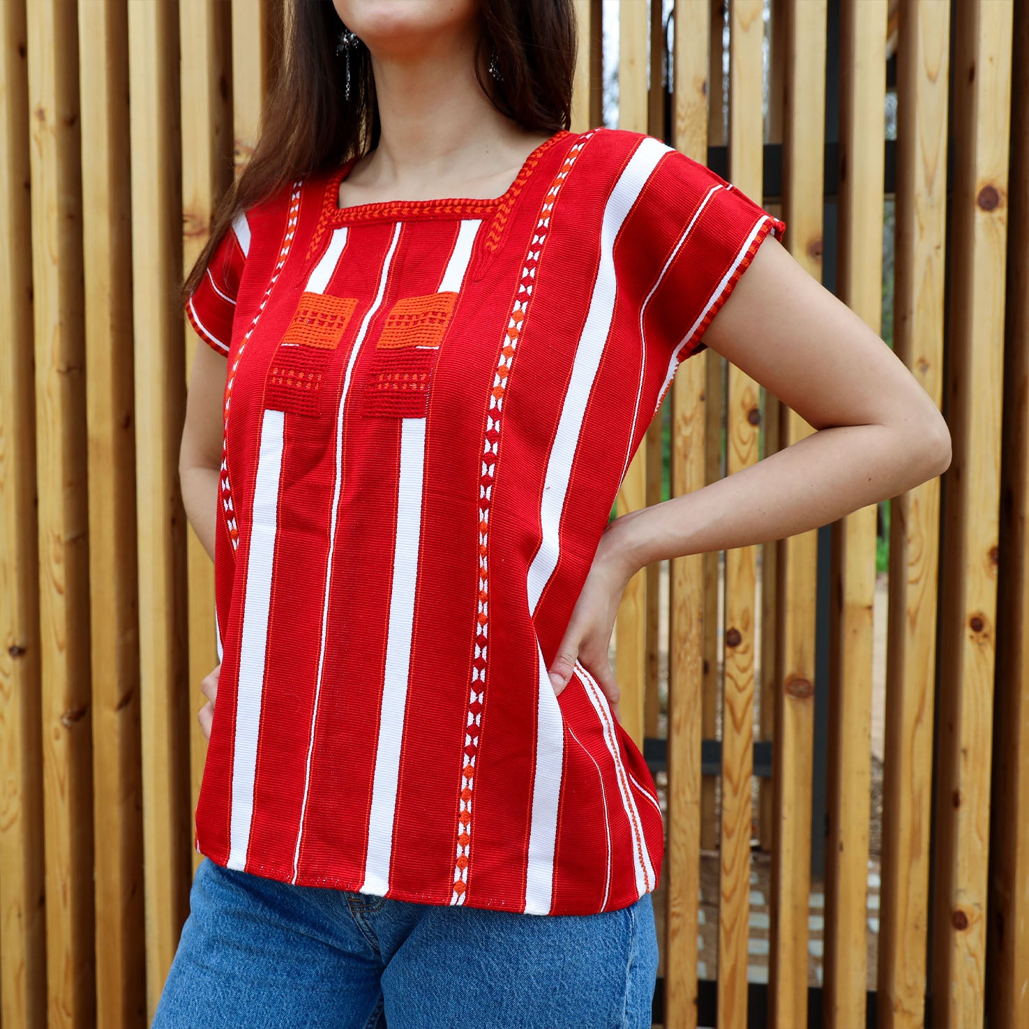 Oxchuc Not-So-Traditional Huipil Blouse