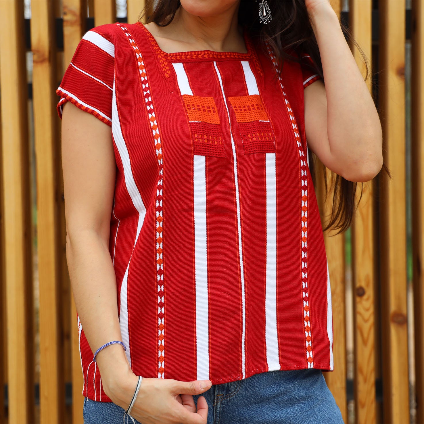 Oxchuc Not-So-Traditional Huipil Blouse | Lolo Mexican Mercadito