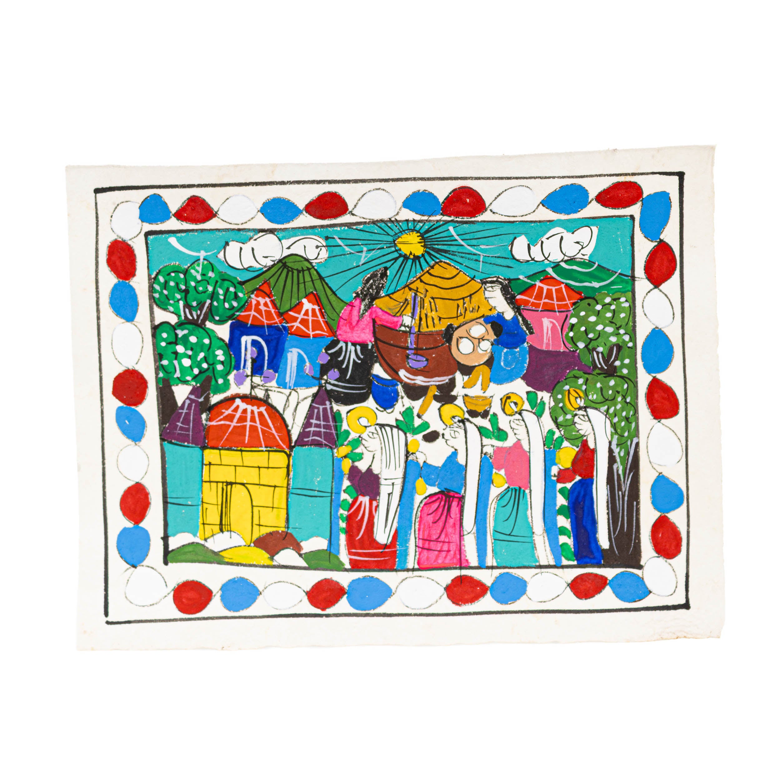 Mini Papel Amate Storytelling Paintings by María