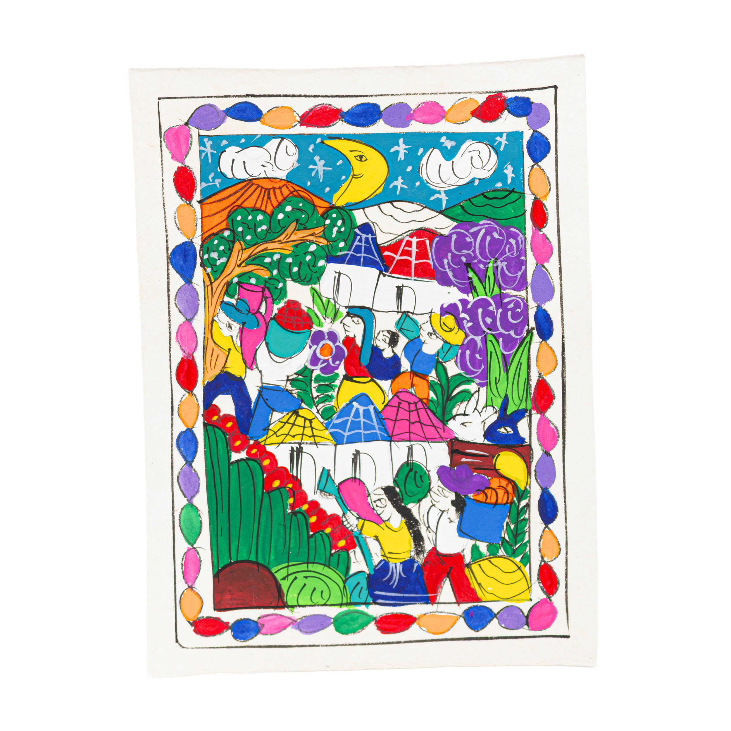 Mini Papel Amate Storytelling Paintings by María